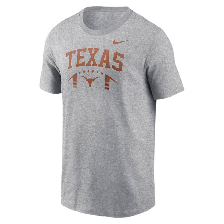 Nike Nike College T Shirts Men's Gray Heather Crew Neck