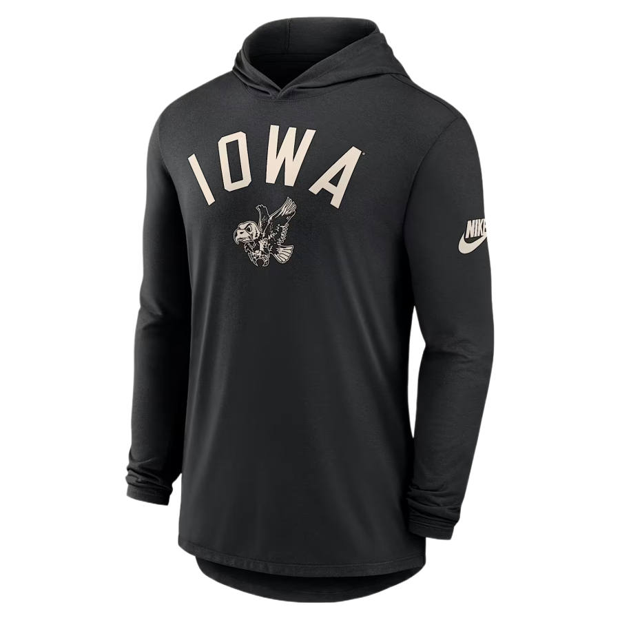 Nike Nike Dri Fit College Sweatshirts Men's Black Hooded Detachable Moderate