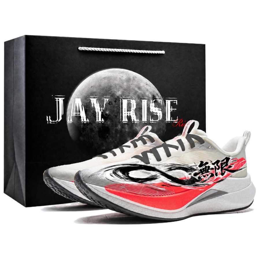 Li-Ning Li Ning Running Shoes Unisex Low Top Black White Red