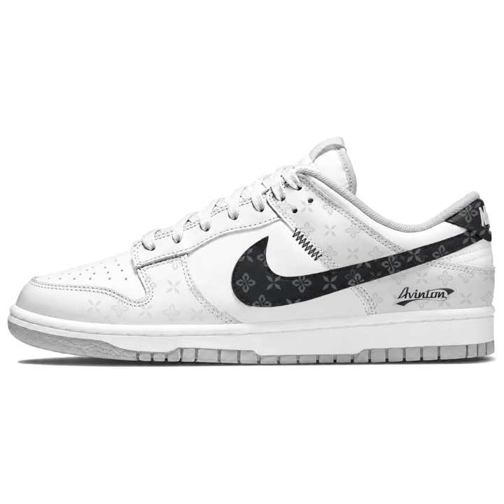 Nike Nike Dunk Skateboard Shoes Unisex Low Top Black/White/Gray